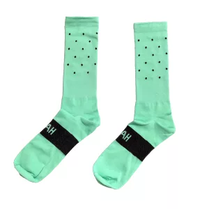 turquoise YEAH sock